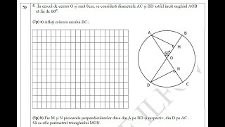 Simulare evaluare naţională matematică ISJ Ilfov  noiembrie 2023  Subiectul III [upl. by Ramor]