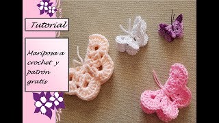 FACILÍSIMO Mariposa a crochet y patrón gratis [upl. by Malcom]