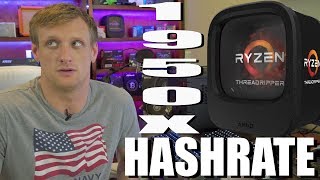 AMD Ryzen Threadripper 1950x Monero Hashrate [upl. by Dahij254]