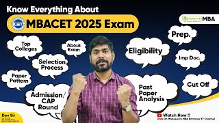 MAH MBA CET 2025  All About MBA CET  Eligibility  Imp Dates  Paper Pattern  Selection Process [upl. by Enywtna600]