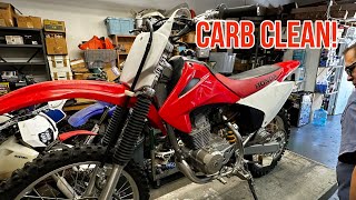 2003 Honda CRF150F Carb Clean [upl. by Eiramadnil]