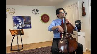 SaintSaëns Allegro Appassionato for cello and well solo during quarantine Amit Peled cello [upl. by Ahsinet]