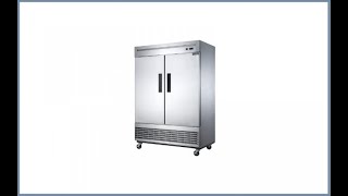 Dukers D55R 2Door Commercial Refrigerator Review [upl. by Ahsataj]