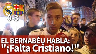 Real Madrid 0 Barcelona 3  El Bernabéu señala quot¡¡¡Nos falta Cristianoquot  Diario AS [upl. by Rafaela]