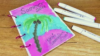 DIY Inspiration Challenge 123  SOMMERFERIEN 2017 Ideen Album gegen Langeweile  Kathis Challenge [upl. by Elrahc912]