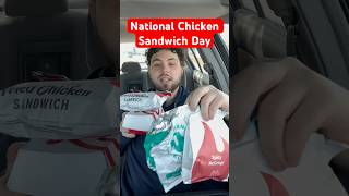 National Chicken Sandwich Day Who Has The Best Chicken Sandwich mcdonalds chickfila foodreview [upl. by Sella]