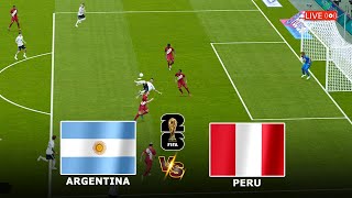 🔴PERU VS ARGENTINA LIVE STREAM  FIFA WORLD CUP QUALIFIER CONMEBOL LIVE FULL MATCH TODAY [upl. by Eelanna]