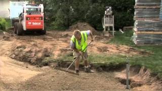 How to Install Belgard Pavers Step 5  Laying the Gravel Base for Pavers [upl. by Lleksah313]