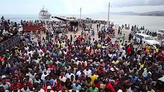 Dutch aid ship forced to quit Haitian port as crowds threaten security [upl. by Adli]