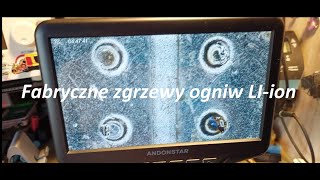 Mikroskop cyfrowy penetruje BMS i fabryczne zgrzewy ogniw 18650 akumulatora odkurzacza Redkey F10 [upl. by Rosenthal]