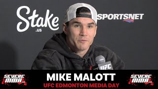 Mike Malott talks about remaining focused ahead of UFC Edmonton clash with Trevin Giles [upl. by Ylecic]