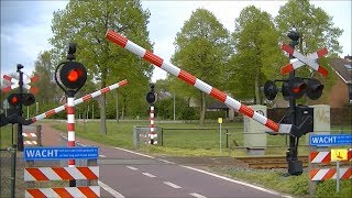 Spoorwegovergang Aalten  Dutch railroad crossing [upl. by Eelrebmyk]