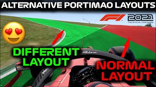 DRIVING The OTHER Portimao Track LAYOUTS In The F1 2021 Game [upl. by Ydnarb]