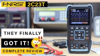 BRAND NEW FNIRSI 2C23T ⭐ 2CH Oscilloscope  Multimeter  Function Generator ⭐ Wow [upl. by Renado]