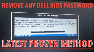 SOLVED UNLOCK ANY DELL BIOS PASSWORD REMOVE amp RESET ALL MODELS  LATITUDE  INSPIRON [upl. by Hannah]