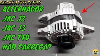 ALTERNADOR JAC J3 PARROU DE CARREGAR [upl. by Enytsirhc768]