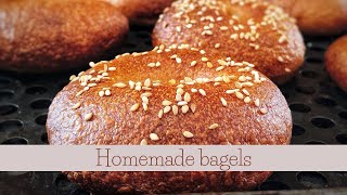 Simple Beginner Friendly Homemade Bagels WITHOUT STAND MIXER [upl. by Immij]