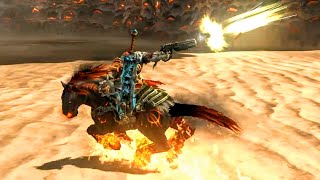 Ashworm War Kills Giant Worm in Ashlands Darksiders 1  Sandworm Boss Fight [upl. by Lola767]