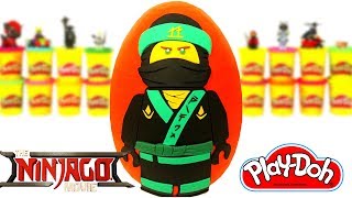 Huevo Sorpresa Gigante de Lego Ninjago La Película de Lloyd en Español de Play Doh [upl. by Holofernes]