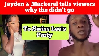 Jayden amp Mackerel said THIS about not attending Swiss Party  Dis Hatt 🔥 [upl. by Etty393]