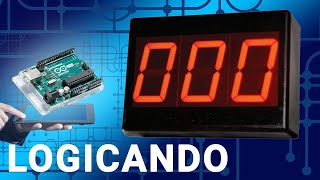 Multiplexador Display de 7 Segmentos com Arduino  LOGICANDO [upl. by Russian13]