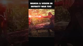 WANDA amp VISION IN INFINITY WAR TOO marvel ironman shortsfeed shorts [upl. by Anhcar]