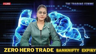 LIVE TRADING IN BANKNIFTY EXPIRY  ZERO HERO TRADE6 MARCH  TheTradingFemme  nifty50 [upl. by Wasson]