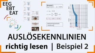 Leitungsschutzschalter 5  Auslösekennlinien RICHTIG abLESEN  Beispiel 2  Elektroniker EBTampEEG [upl. by Novyert]