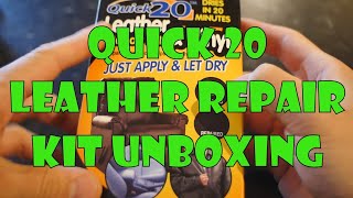 Quick 20 Vinyl and Leather Repair Kit Unboxing [upl. by Negam]