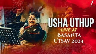 Usha Uthup Live  Basanta Utsav 2024  Padma Bhushan Iman Chakraborty Production [upl. by Llertnom680]