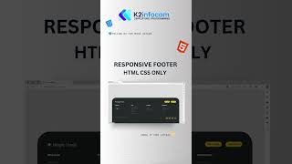 Responsive Footer design for website in HTML5 and CSS3 [upl. by Stempien634]