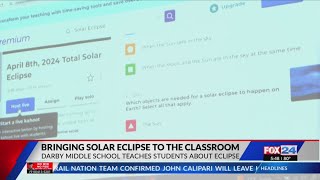 Darby Middle School brings solar eclipse to the classroom [upl. by Rozelle]