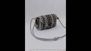 Macrame Bag Ver56 New벨트백 macramebag handmade bag customhandbag fashiontrends [upl. by Arramas]