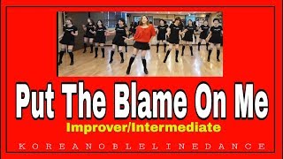 Put The Blame On Me Line Dance Improver  Intermediate Julia Wetzel [upl. by Mairam377]