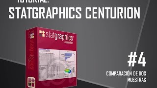 TUTORIAL STATGRAPHICS Comparación de Dos Muestras [upl. by Adriana]