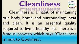 Essay on Cleanliness in English  Few lines on Cleanliness  Cleanliness paragraph [upl. by Terchie]