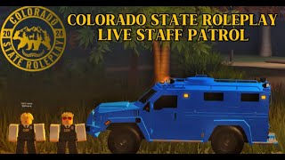 🔴LIVE  Colorado State Roleplay Staff amp Sheriff Patrol  Roblox ERLC [upl. by Natividad]