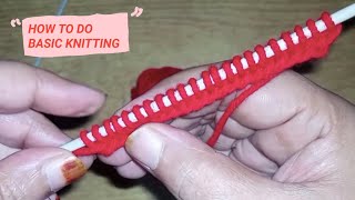 Basic and beginner guide of knitting  Easy  Tutorial [upl. by China]