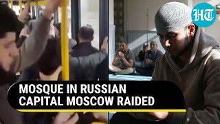 Russian Police Raid Mosque In Moscow Putins Men Detain Muslim Worshippers For Ukraine War [upl. by Trevorr836]