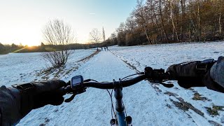 Cycling in the Snow Timelapse [upl. by Palmore]