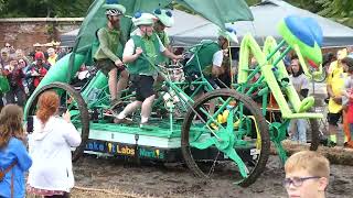 MakeIt Mantis mud pit run for the Lowell Kinetic Sculpture Race 2023 [upl. by Gnort]