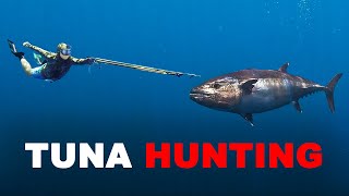 Spearing BIG Tuna in Remote Indonesia [upl. by Hairaza515]