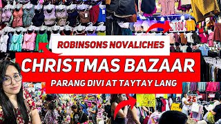 Taytay Tiangge Prices At CHRISTMAS BAZAAR 2023 in Robinsons Novaliches [upl. by Ocsisnarf778]