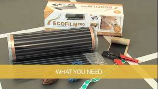 ECOFILM PRO Underfloor Heating Kit Installation [upl. by Assitruc]