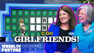 Cathy and Janes Bonus Round  S42  Wheel of Fortune [upl. by Eimrots]