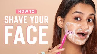 How To Shave Your Face For Instant CLEAR amp GLOWING SKIN [upl. by Jordanna]