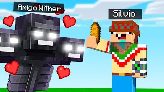 ¡Minecraft PERO los MOBS me AYUDAN 😂💚🎁 SILVIOGAMER MINECRAFT PERO [upl. by Tomkins353]