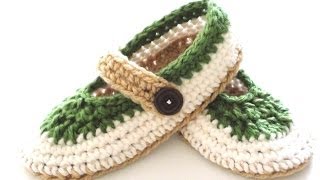 Crochet St Patty Slapper Slippers  Part 2  Sides [upl. by Huff125]