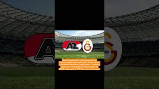 AZ Alkmaar  Galatasaray maçı ne zaman [upl. by Ethyl]