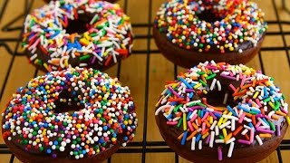 Baked Chocolate Donut Recipe EggFree [upl. by Duwad600]